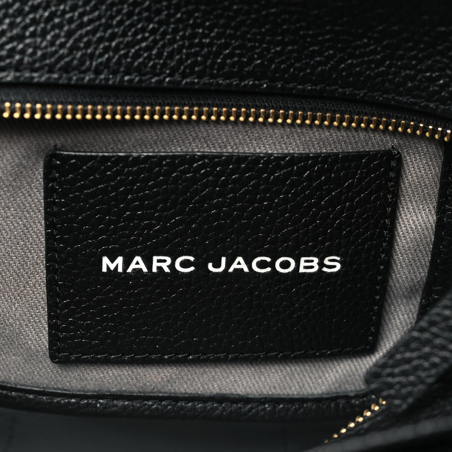 Marc Jacobs Grained Calfskin Small The Tote Bag Black Image 6