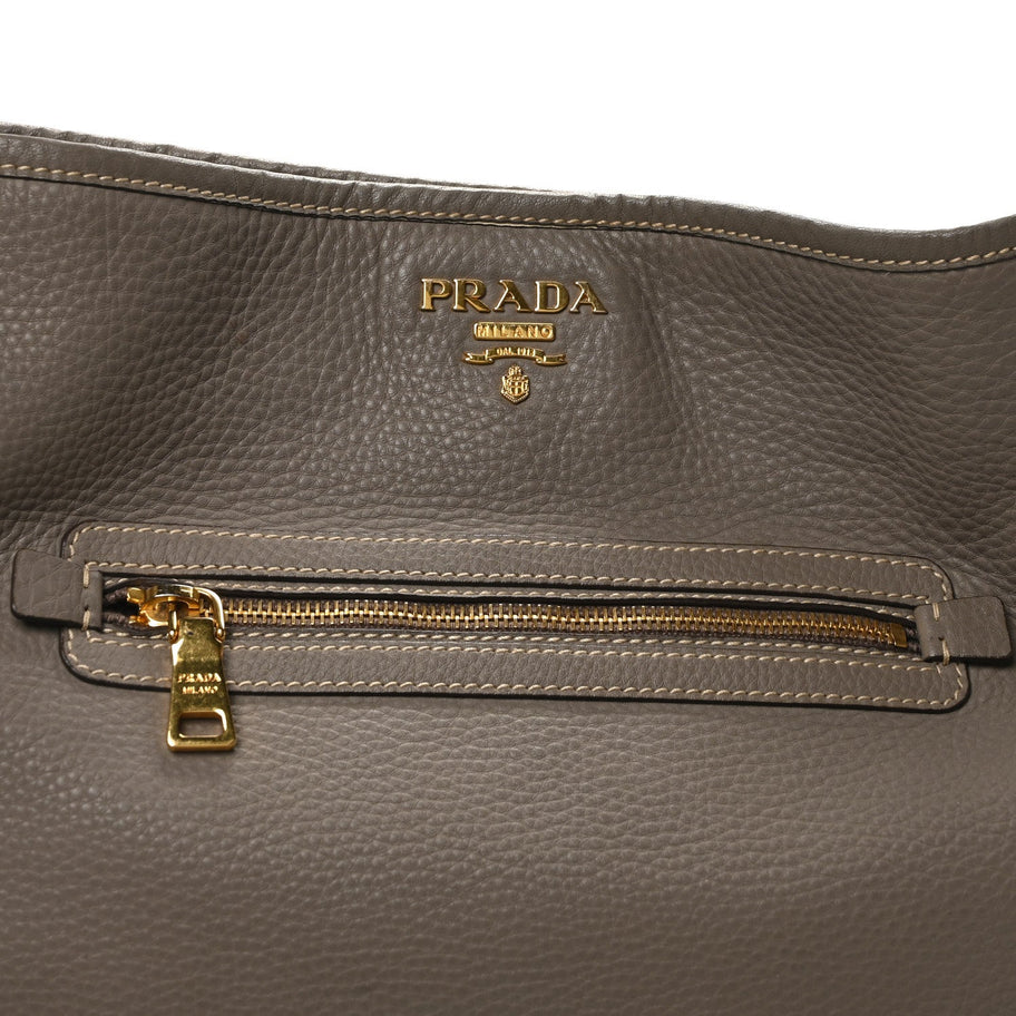 Prada Vitello Daino Hobo Argilla Image 7