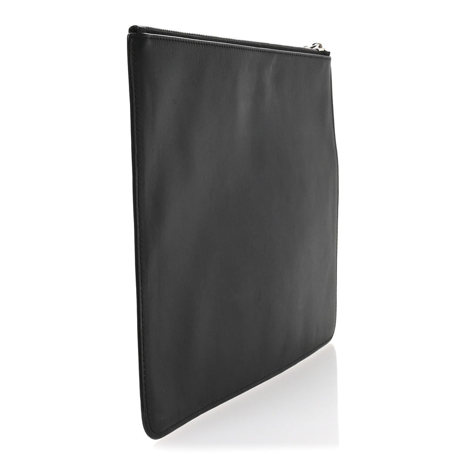 Givenchy Calfskin Jesus Print Zip Pouch Black Image 3