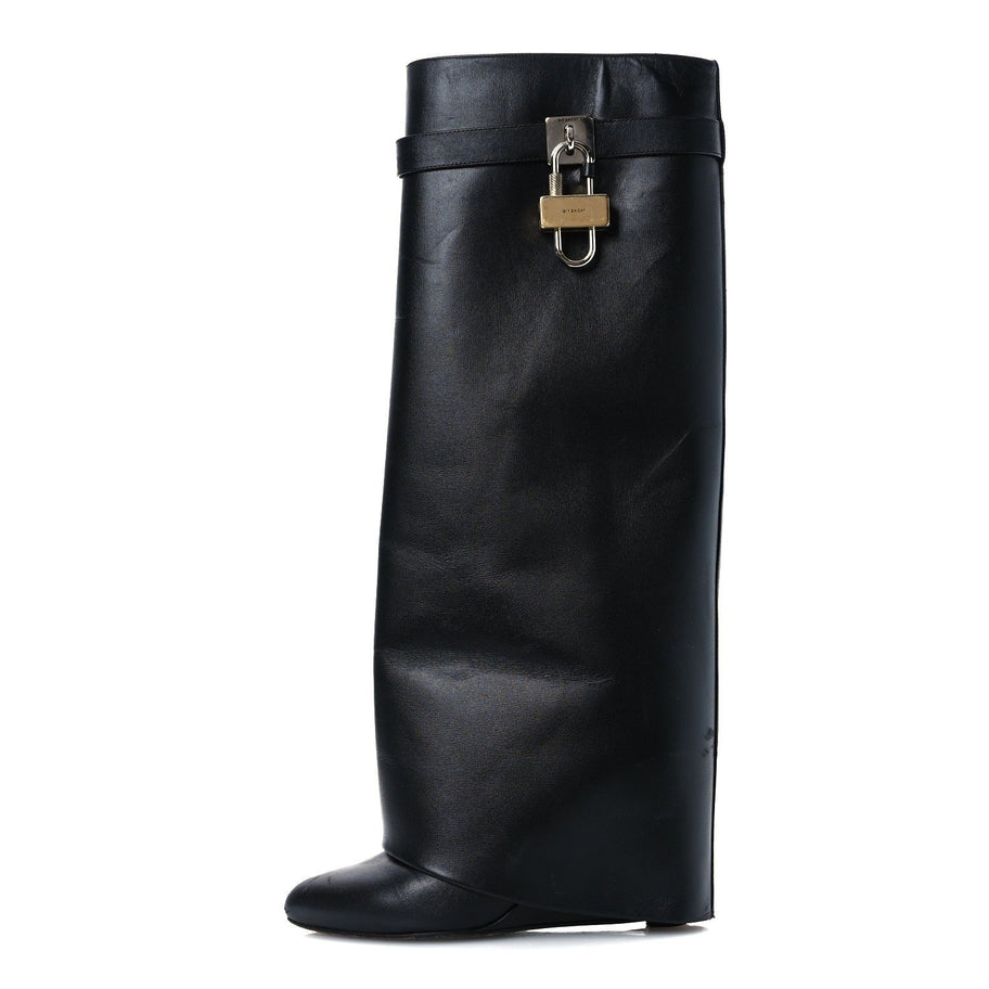 Givenchy Calfskin Shark Lock Pant Boots 38.5 Black Image 1