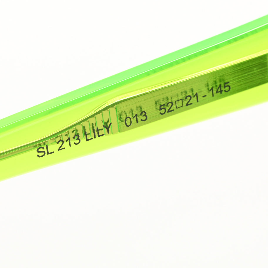 Saint Laurent Acetate Lily Sunglasses SL213 Green Image 7