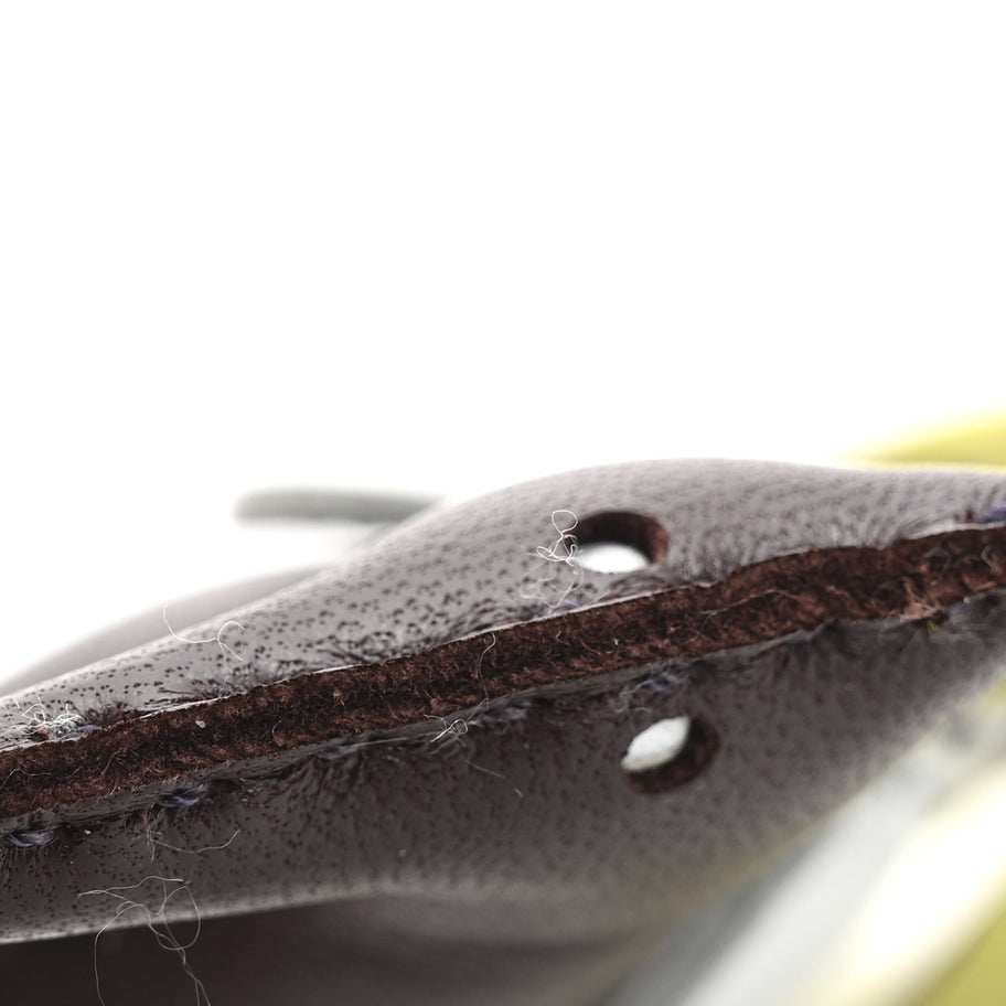 Hermes Milo Lambskin Grigri Rodeo Horse Bag Charm PM Rouge Sellier Jaune Bourgeon Bleu Brume Image 5