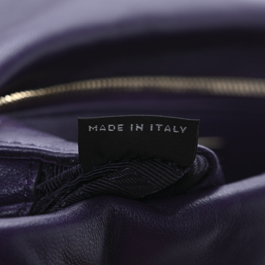 Prada Nappa Re-Nylon Triangle Quilted Patchwork System Flap Shoulder Bag Viola Image 7