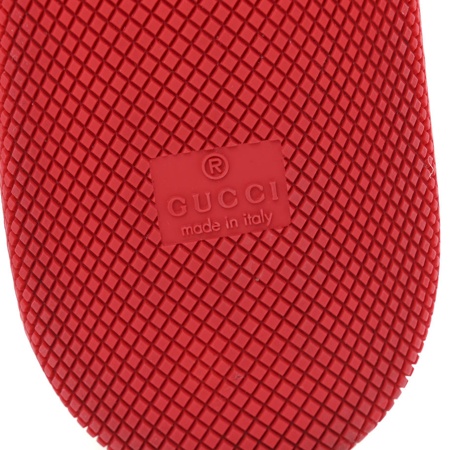 Gucci Demetra GG Supreme Monogram Mens Basket High Top Sneakers 11 Great White Red Blue Image 7