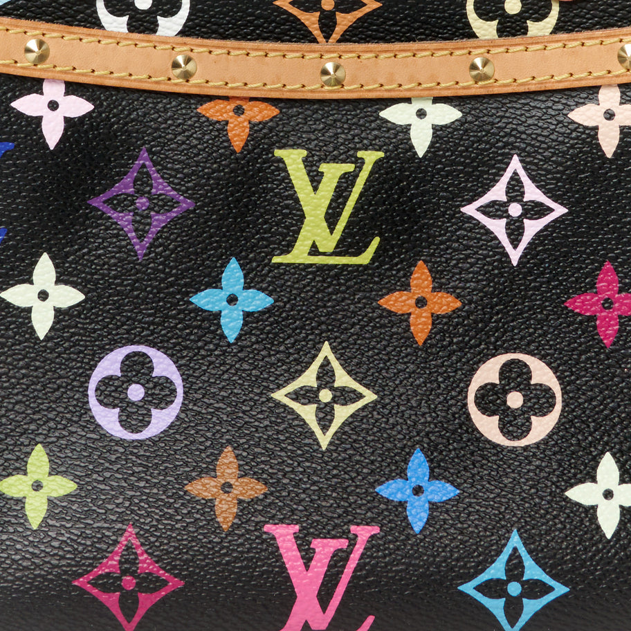 Louis Vuitton Monogram Multicolor Trouville Black Image 7