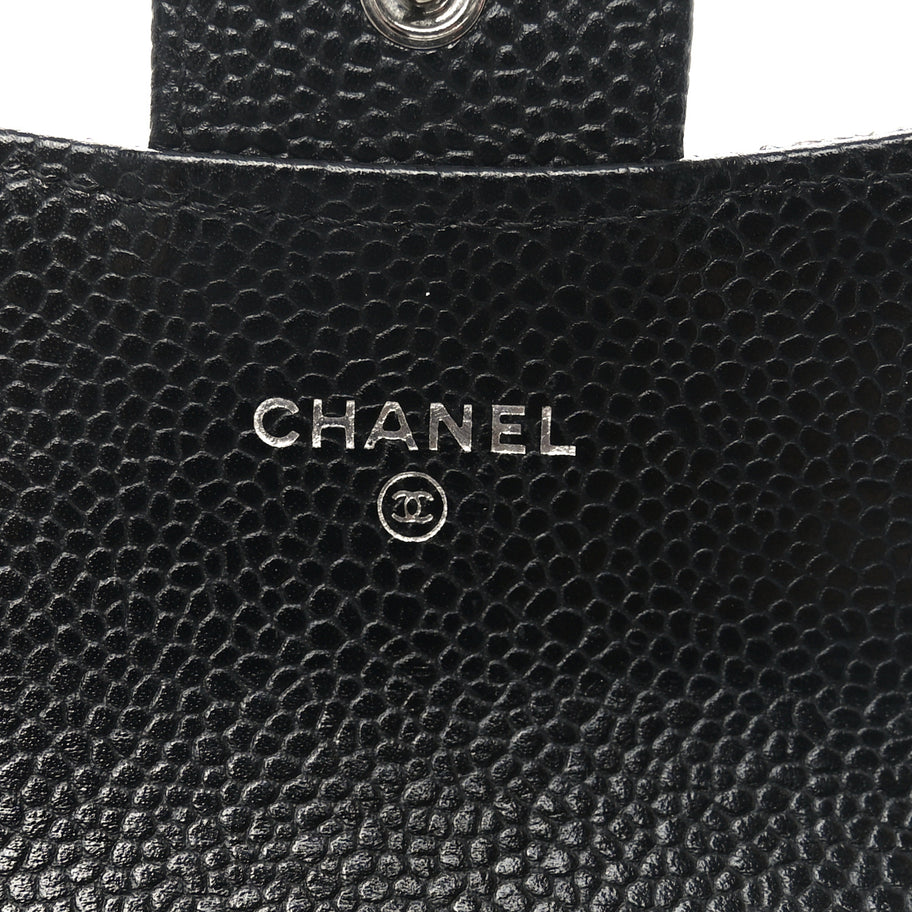 Chanel Caviar Quilted Flap Card Holder Black Image 5