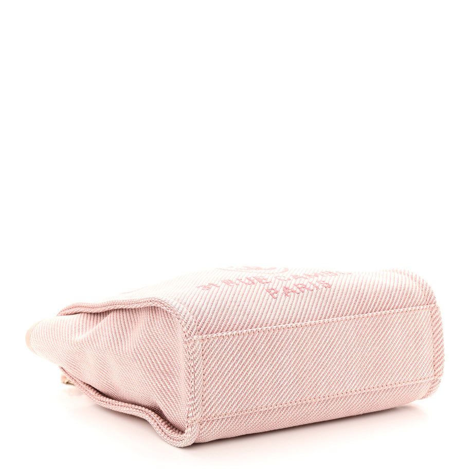 Chanel Mixed Fibers Calfskin Mini Deauville Tote Rose Pink Image 4
