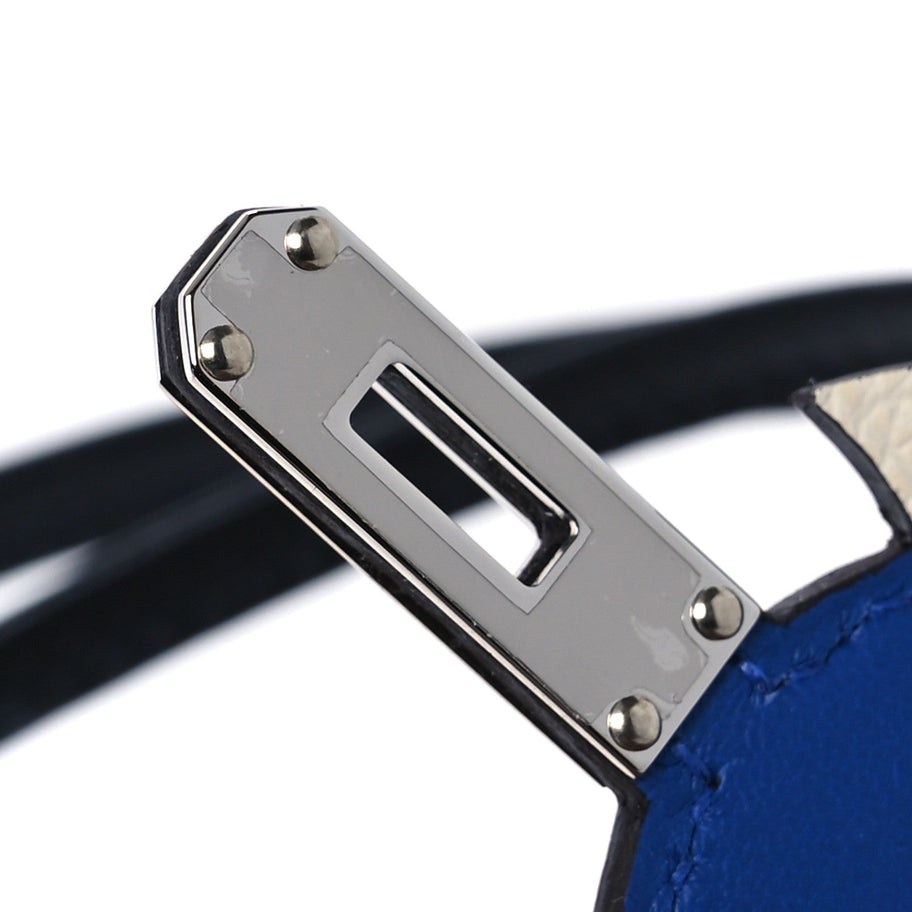 Hermes Epsom Swift Chevre Mysore Birdy Bag Charm Bleu Brume Rose Mexico Bleu Royal Cuivre Nata Black Image 5