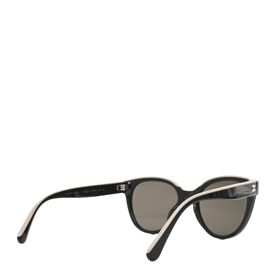 Chanel Acetate CC Butterfly Sunglasses 5414-A Black Beige Image 4