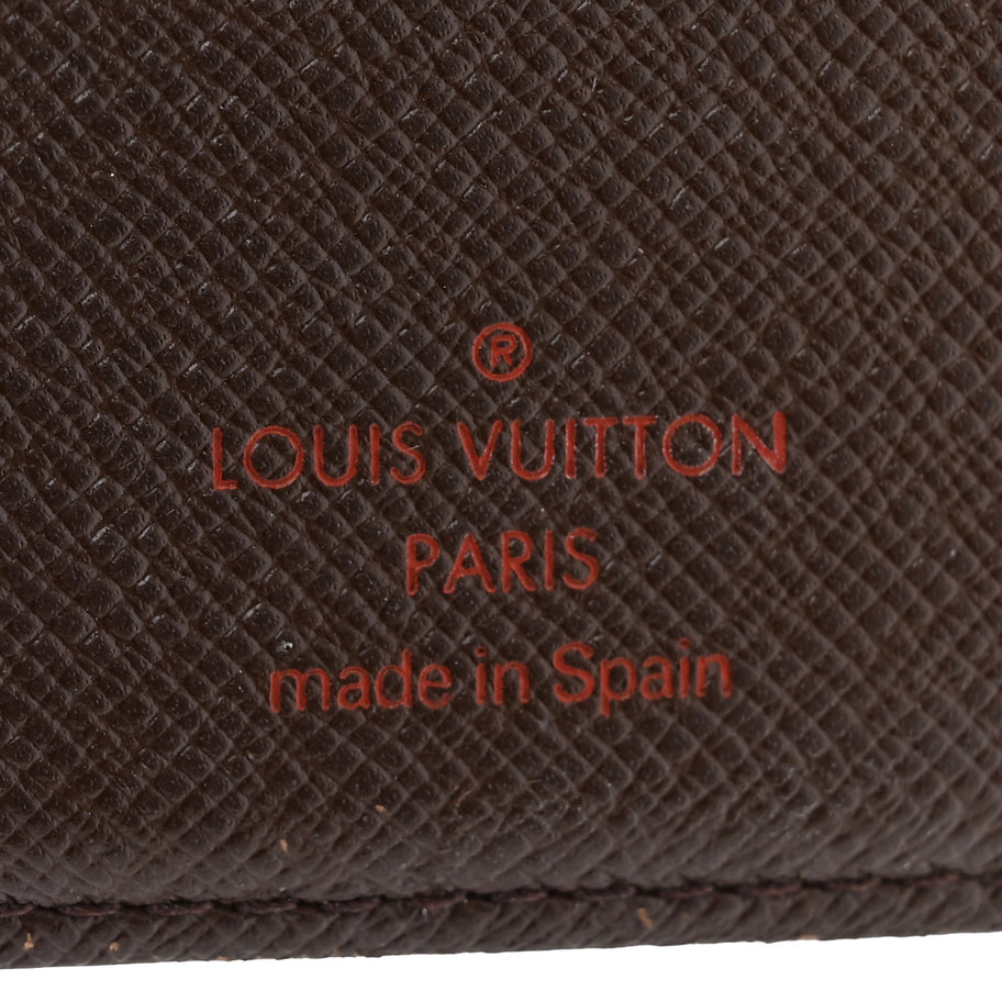 Louis Vuitton Damier Ebene Small Ring Agenda Cover Image 6