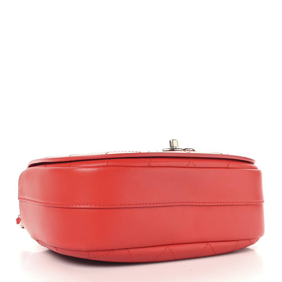 Chanel Calfskin Stitched Small Ring My Bag Flap Crossbody Red Image 4