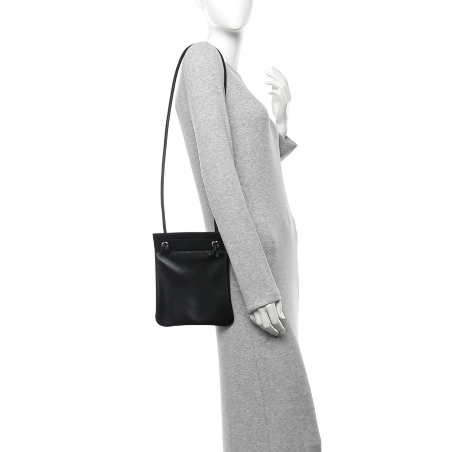 Hermes Milo Lambskin Swift Mini Aline Black Image 2