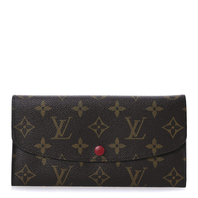  Louis Vuitton Monogram Emilie Wallet Fuchsia