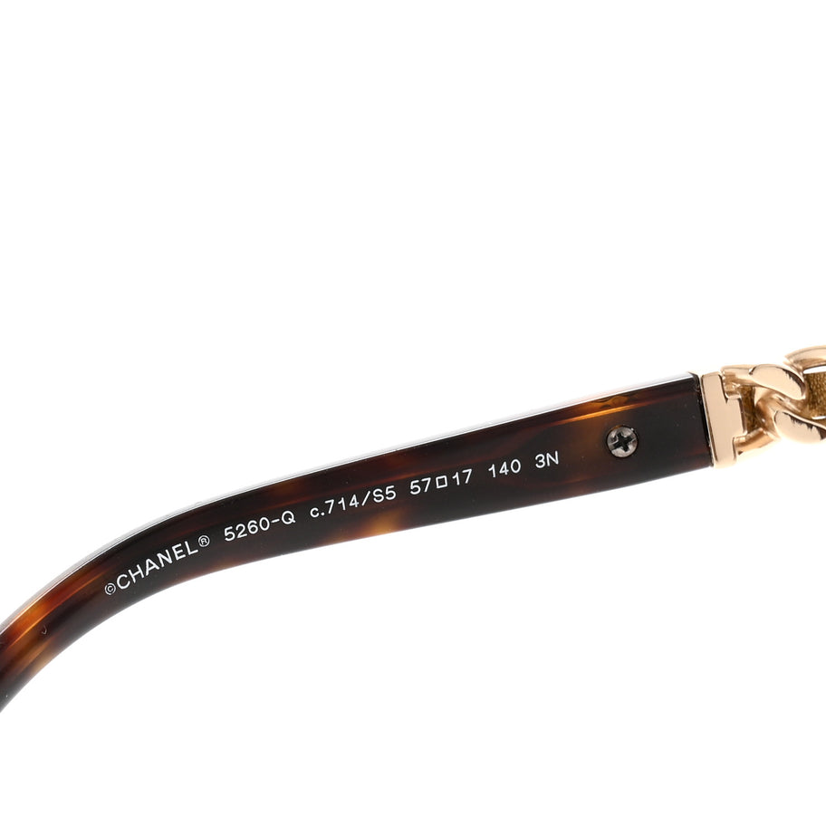 Chanel Acetate CC Chain Sunglasses 5260-Q Tortoise Image 5
