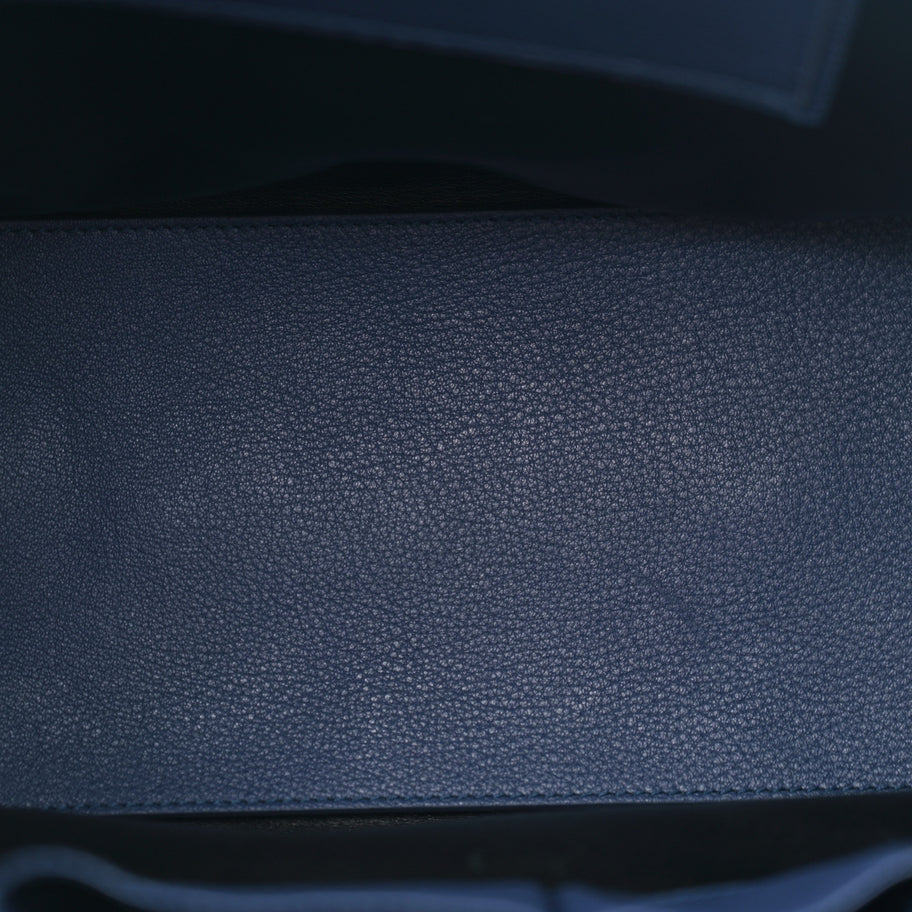 Balenciaga Grained Calfskin Gold Metallic Edge Hardware Papier Small A4 Tote Bleu Image 6