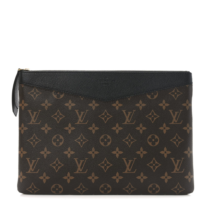  Louis Vuitton Monogram Daily Pouch Black