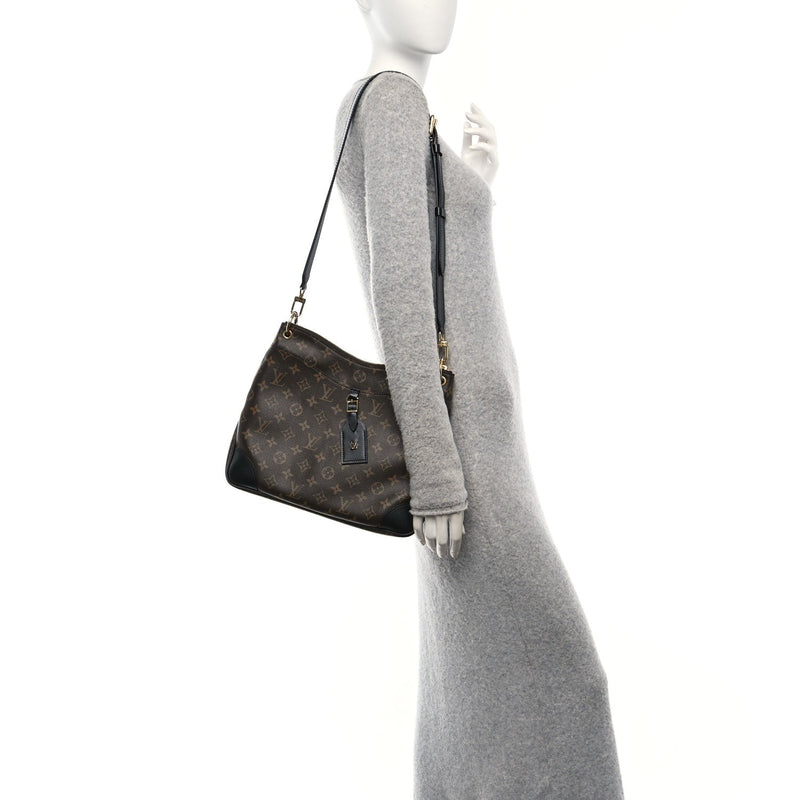  Louis Vuitton Monogram Odeon MM Black