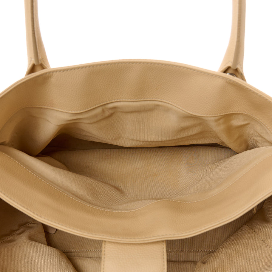 Chanel Calfskin Cerf Executive Shopper Tote Beige Clair Image 7