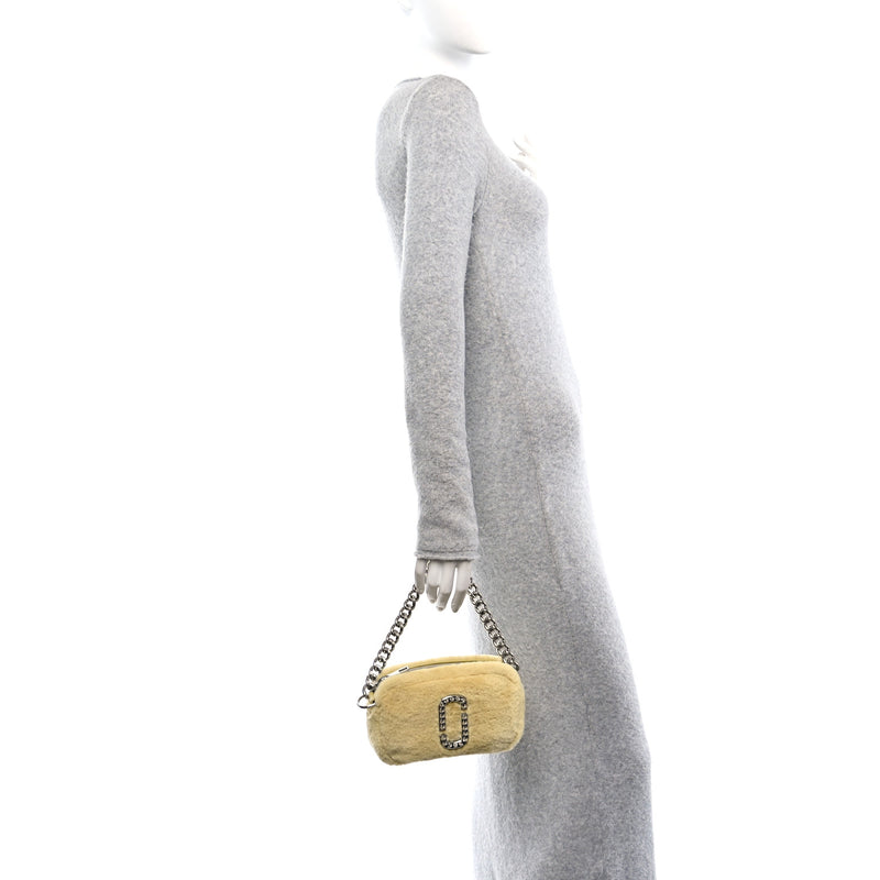  Marc Jacobs Faux Fur Plush Snapshot Camera Bag Chick Yellow