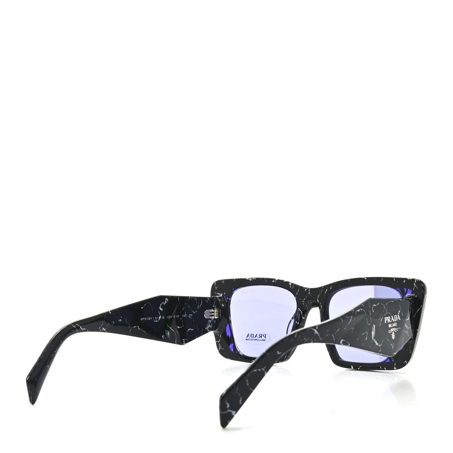 Prada Acetate Symbole Sunglasses SPR 08Y Havana Black White Image 4