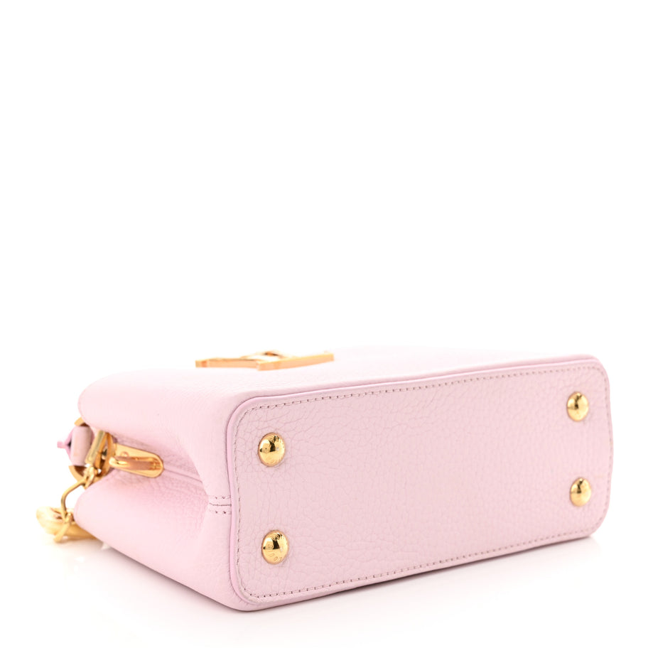 Louis Vuitton Taurillon Monogram Flower Chain Capucines Mini Guimauve Image 4