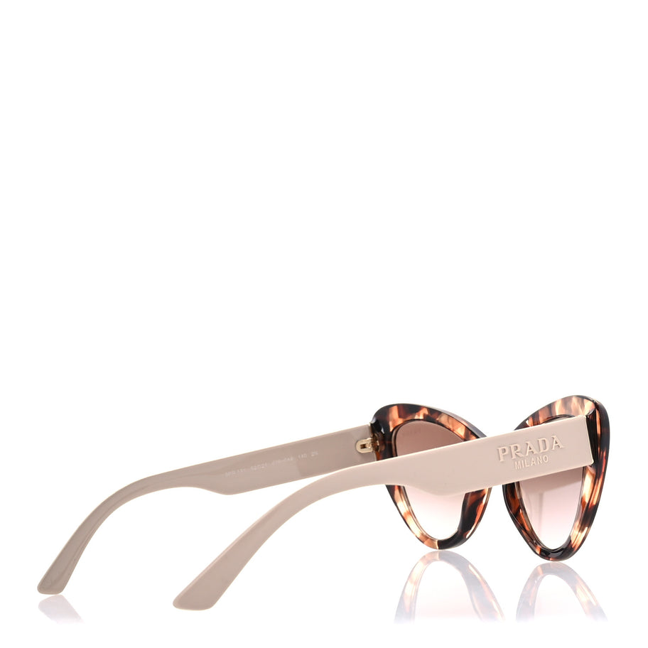 Prada Acetate Cat Eye Sunglasses SPR 13Y Tortoise Beige Image 4