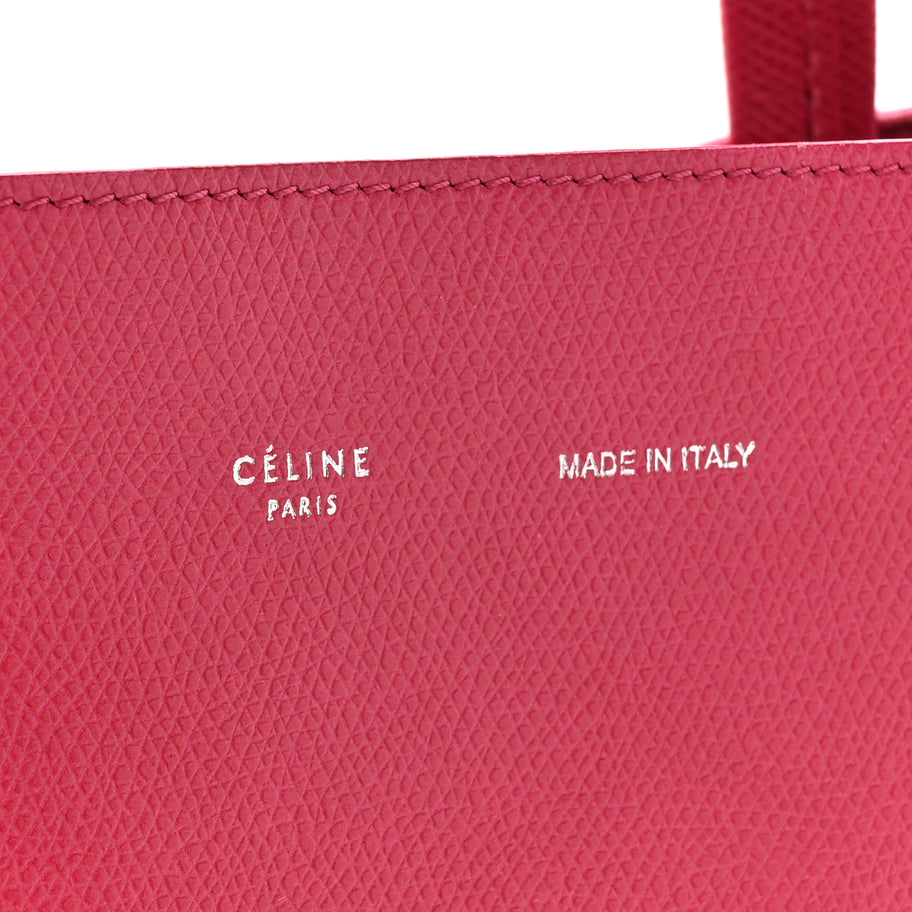 Celine Grained Calfskin Medium Horizontal Cabas Phantom Pink Image 6
