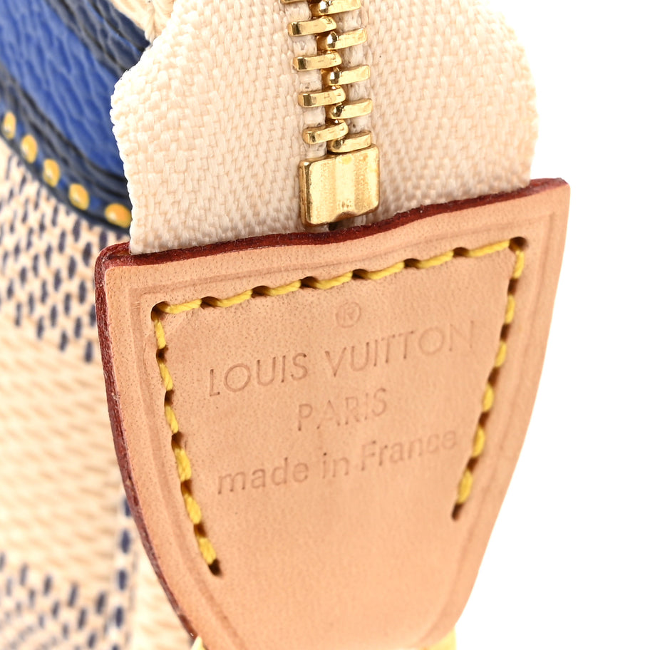 Louis Vuitton Damier Azur Summer Trunks Porto Cervo Mini Pochette Accessories Image 6