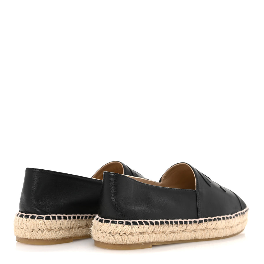 Chanel Lambskin CC Espadrilles 38 Black Image 5