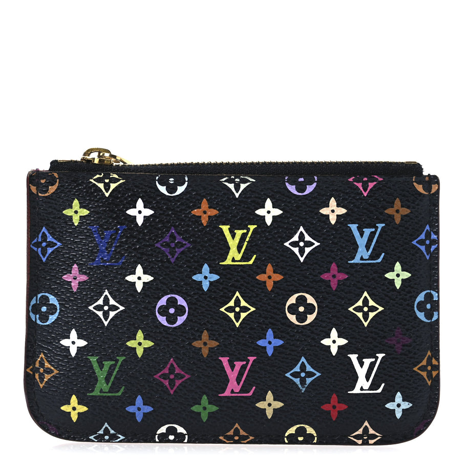 Louis Vuitton Monogram Multicolor Key Pouch Black Grenade Image 1