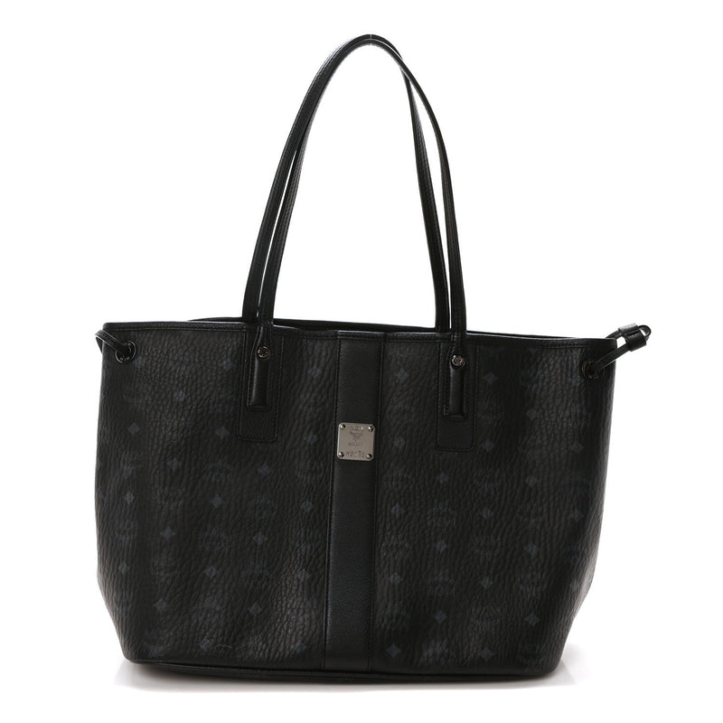  MCM MCM Visetos Large Liz Reversible Shopper Tote Black