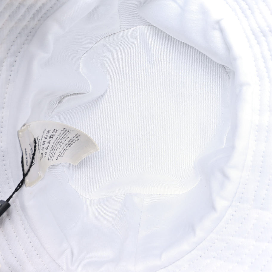 Fendi Terrycloth FF Bucket Hat S White Black Image 7