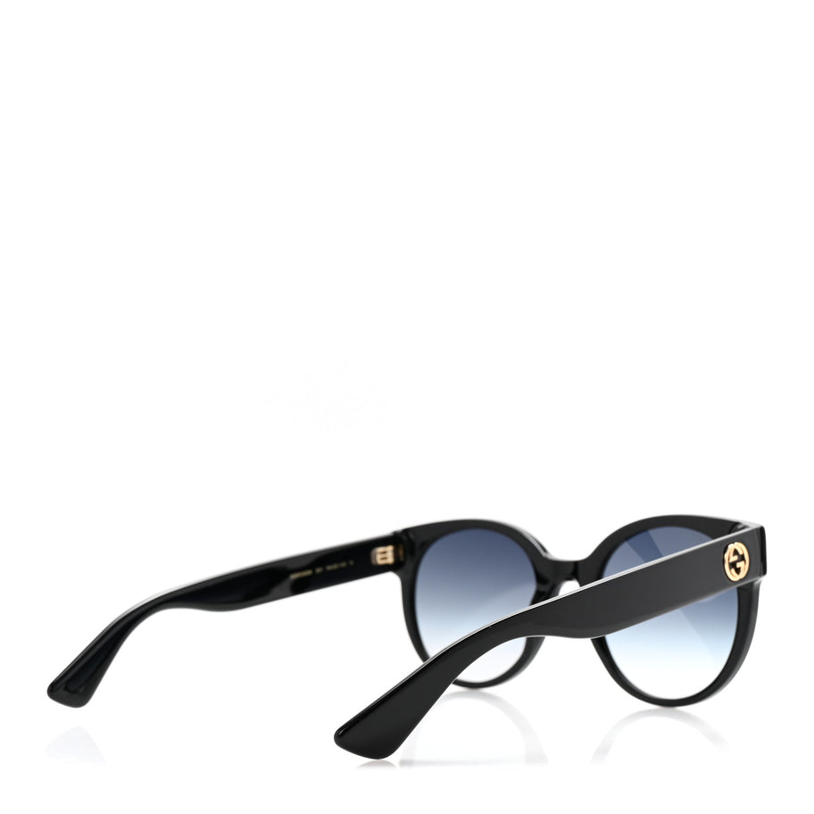 Gucci Acetate Round Sunglasses GG0035SN Black Image 4
