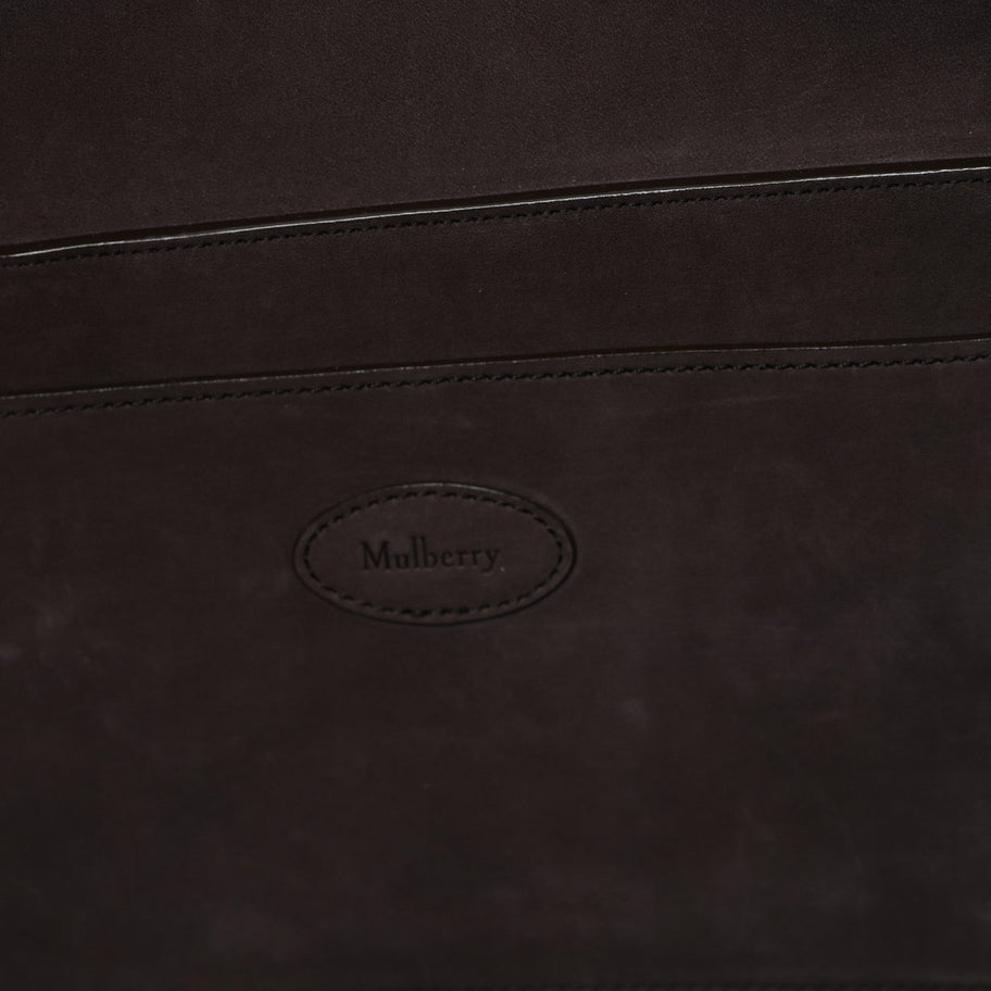 Mulberry MULBERRY Nubuck Small Soft Bayswater Satchel Ebomy Image 6