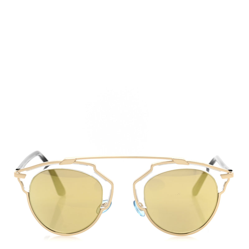  Christian Dior So Real Sunglasses Gold