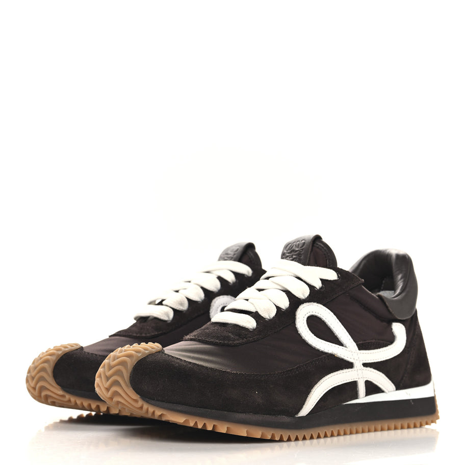 Loewe Nylon Suede Flow Runners Sneakers 37 Shitake Image 4