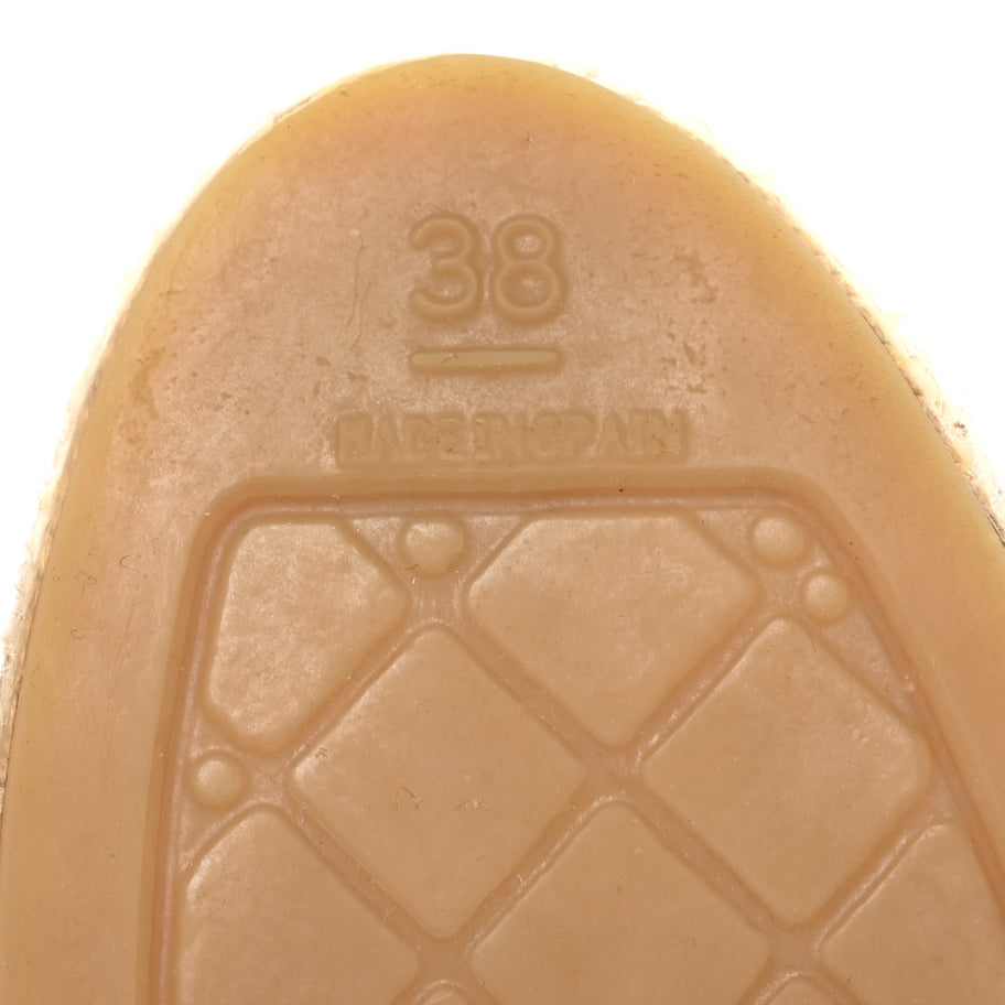 Chanel Lambskin CC Espadrilles 38 Black Image 7