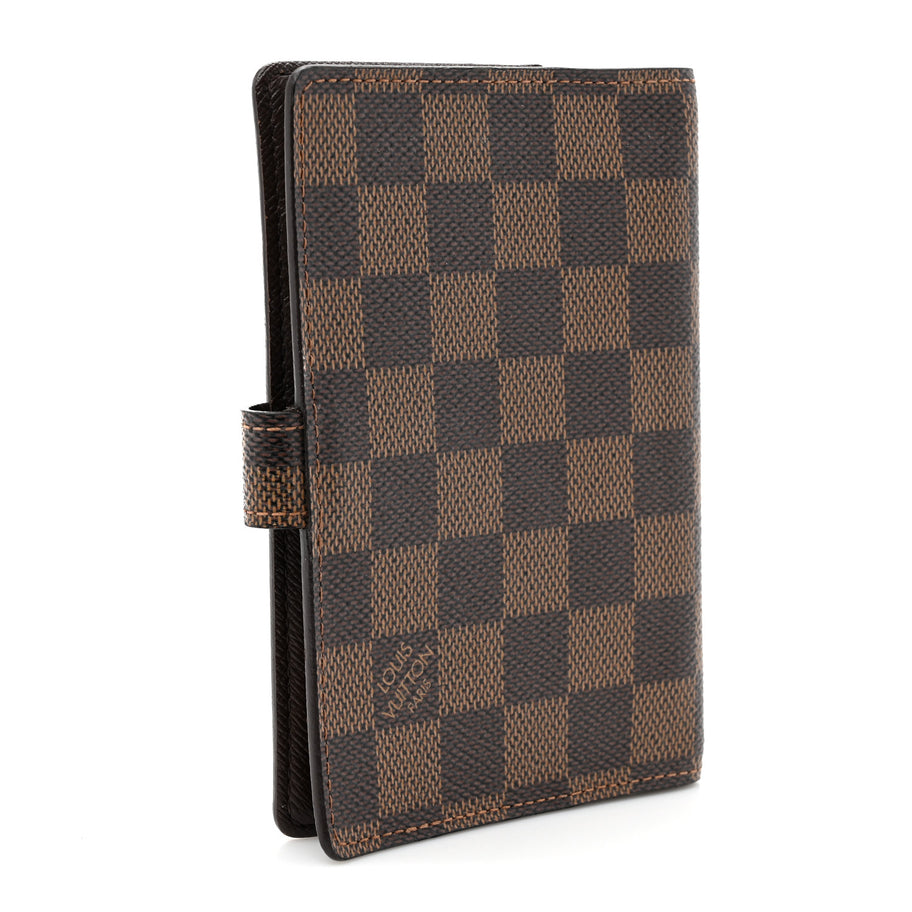 Louis Vuitton Damier Ebene Small Ring Agenda Cover Image 3