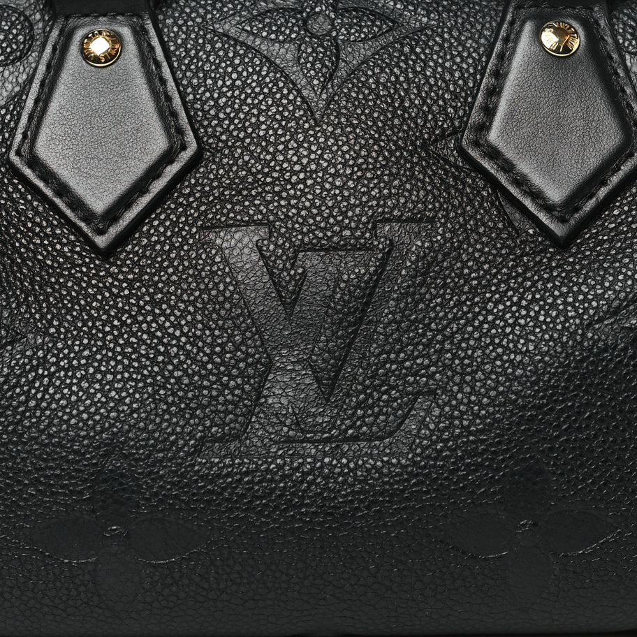Louis Vuitton Empreinte Monogram Giant Speedy Bandouliere 20 Black Image 7