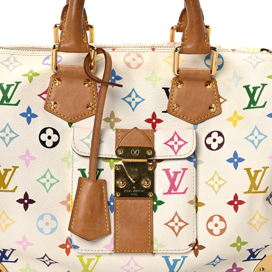 Louis Vuitton Monogram Speedy 30 White Image 7