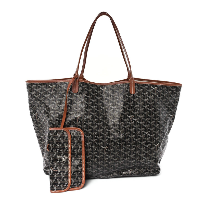  Goyard Goyardine Saint Louis GM Black Gold
