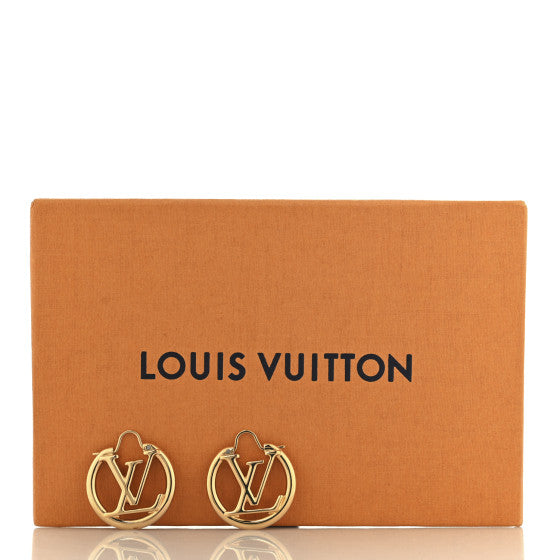 Louis Vuitton Metal Small Louise Hoop Earrings Gold Image 4