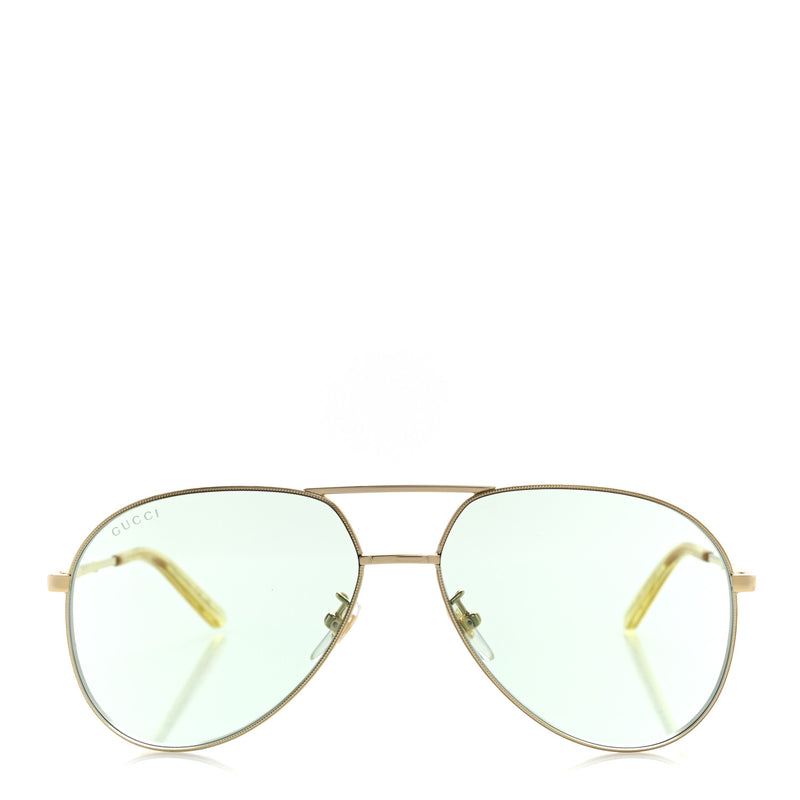 Gucci Metal Aviator Sunglasses GG0356S Gold