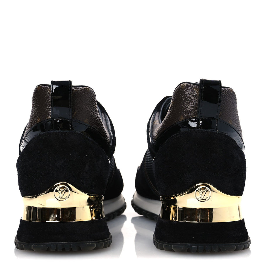 Louis Vuitton Suede Monogram Run Away Sneakers 36.5 Black Image 6