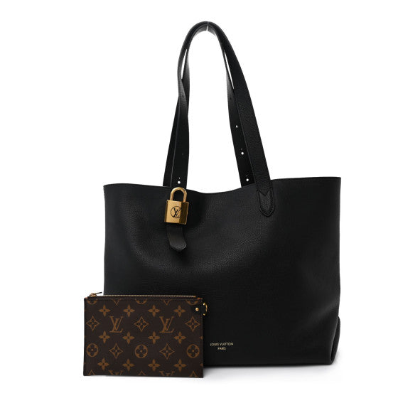 Louis Vuitton Grained Calfskin Low Key Cabas MM Black Image 1