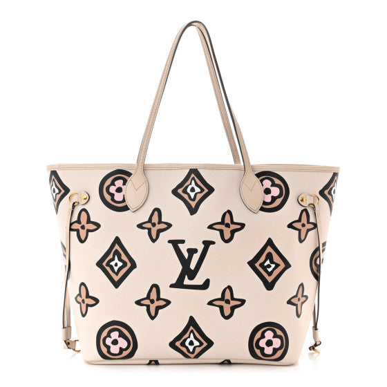 Louis Vuitton Monogram Giant Wild at Heart Neverfull MM  Creme Image 1