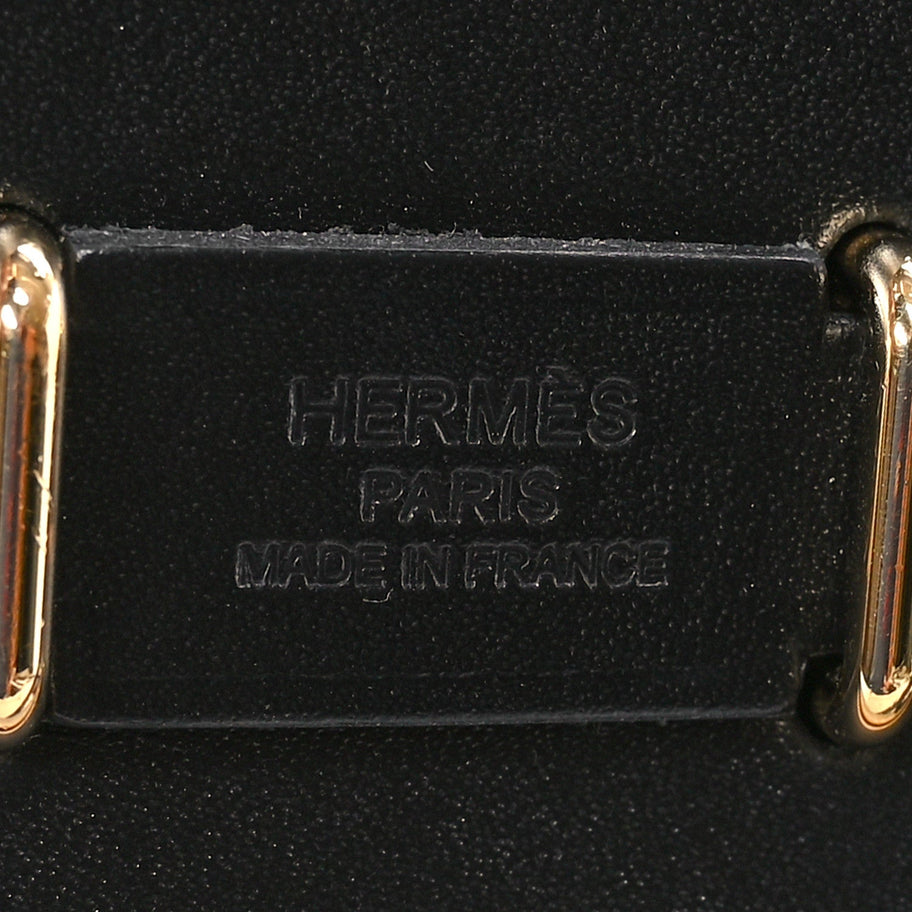 Hermes Military Toile Vache Hunter Herbag Zip Retourne 20 Ecru Black Image 6