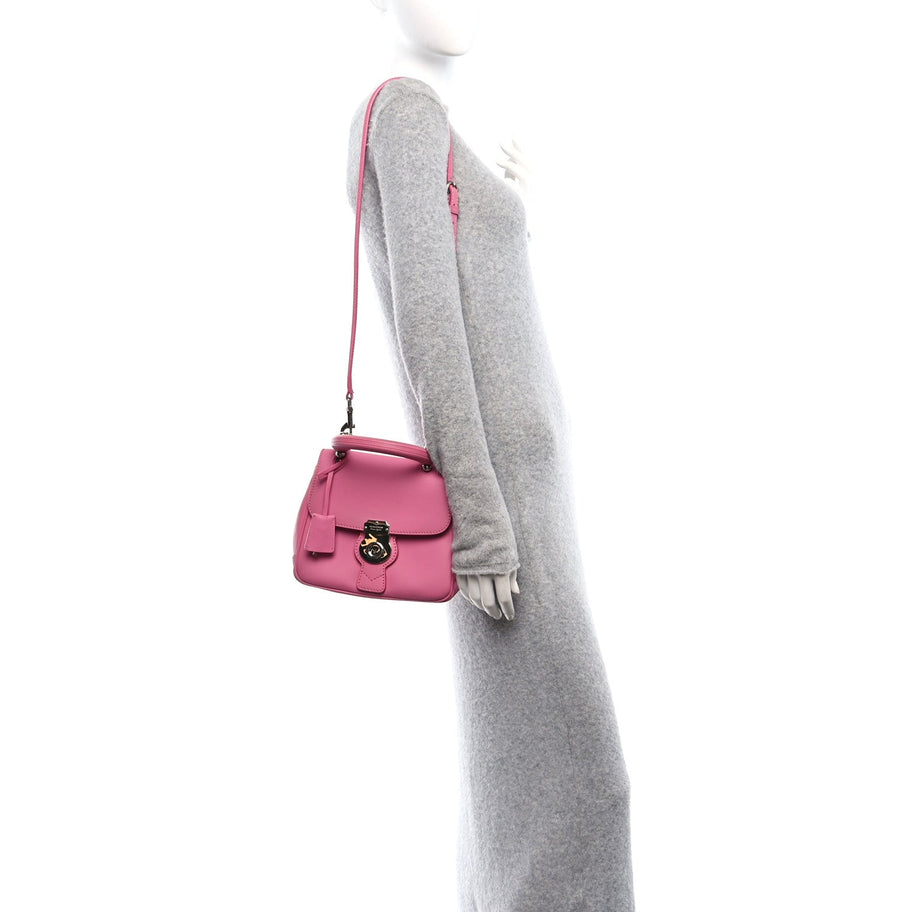 Burberry Trench Calfskin Small DK88 Top Handle Bag Rose Pink Image 2