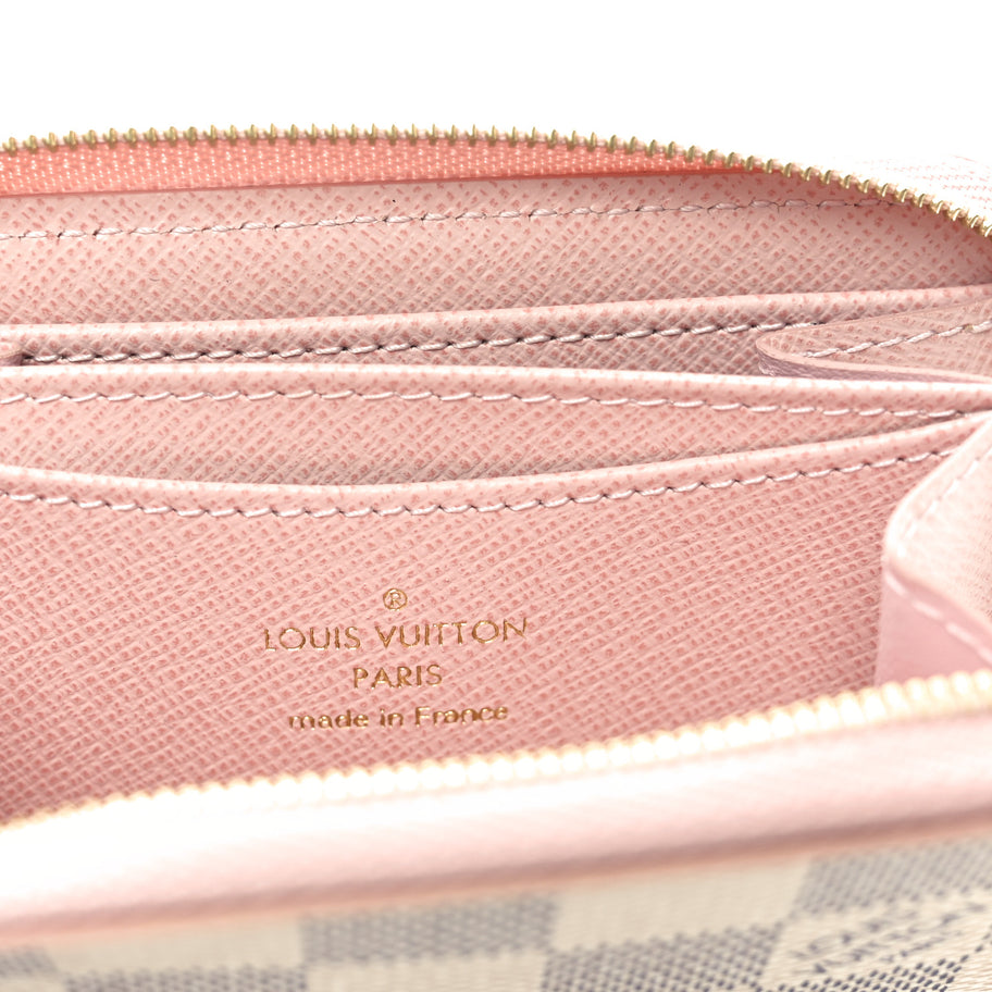 Louis Vuitton Damier Azur Zippy Coin Purse Rose Ballerine Image 6
