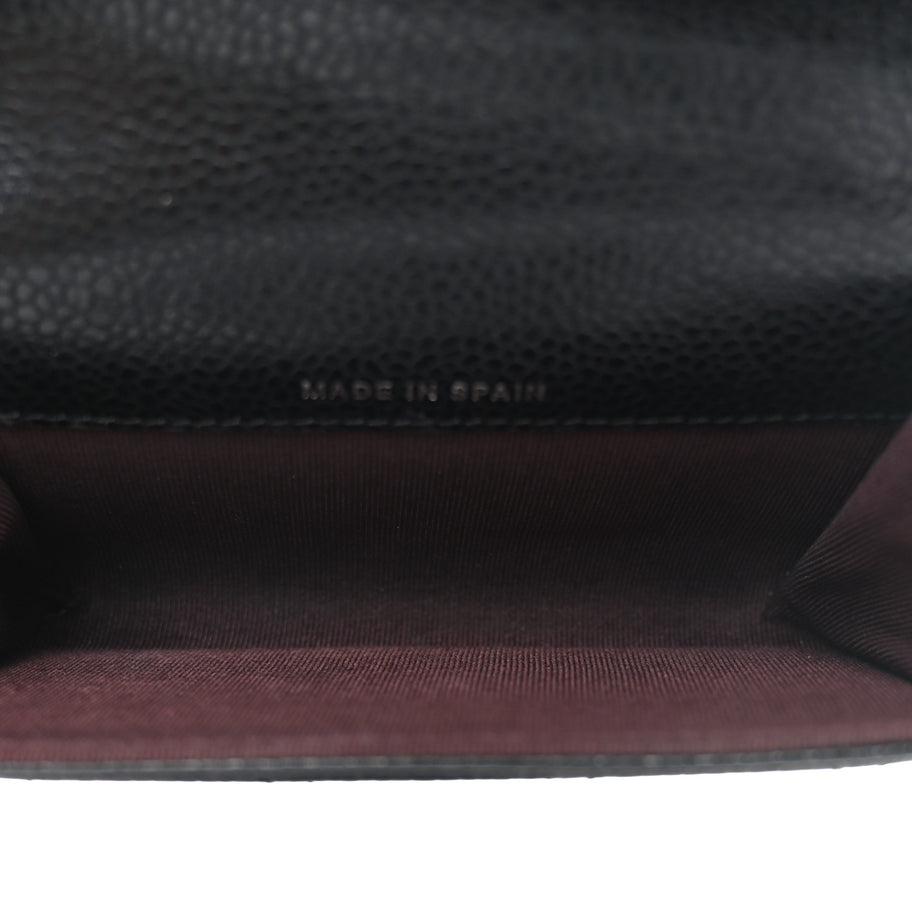 Chanel Caviar Quilted Flap Card Holder Black Image 7